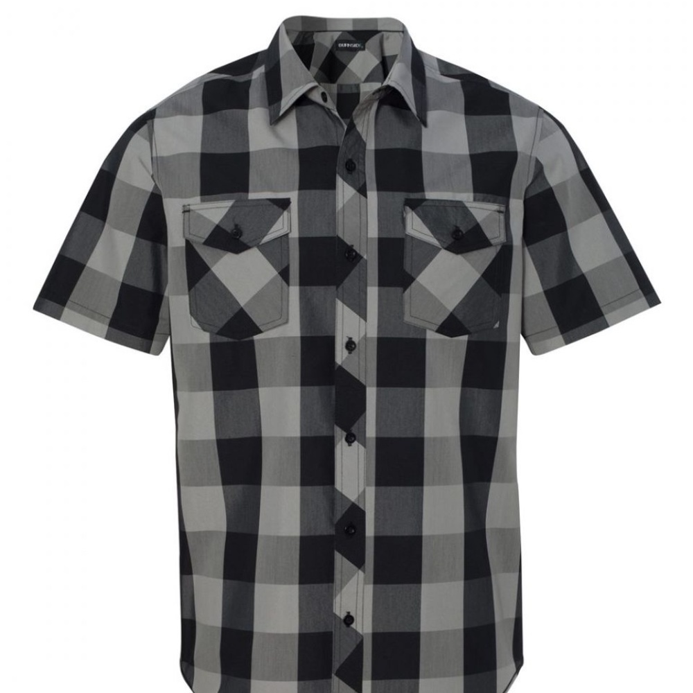 MEN'S BUFFALO PLAID SHORT SLEEVE SHIRT